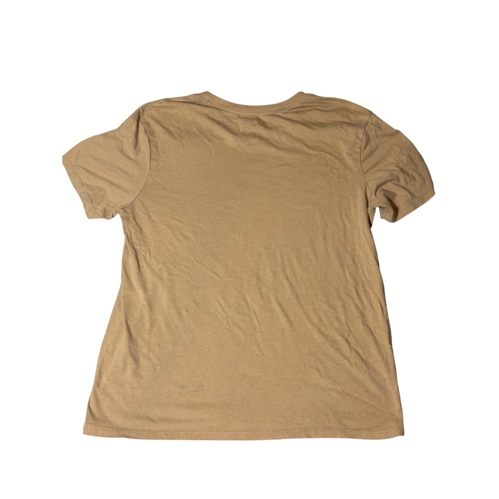 Def Leppard Graphic T-Shirt Tan Brown Leopards Band Tee Small 4-6 - Picture 3 of 6